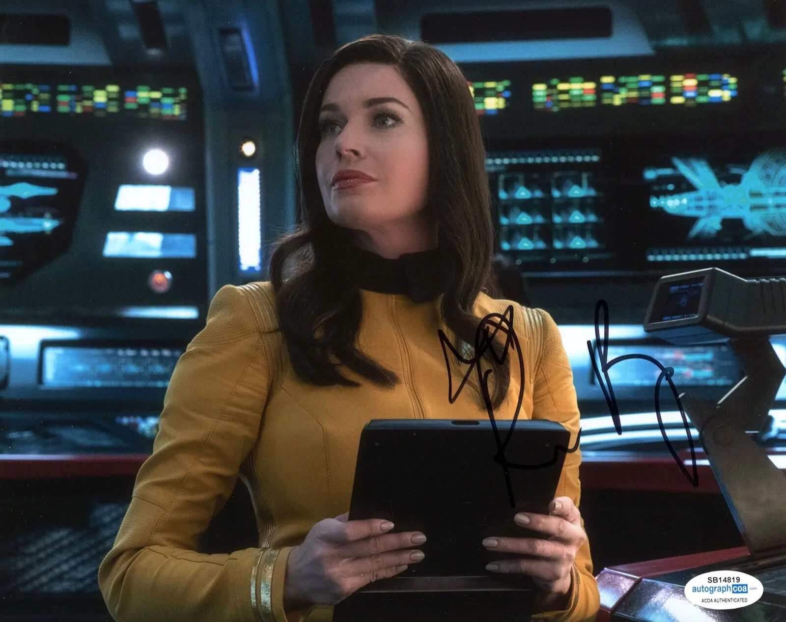 REBECCA ROMIJN — Rebecca Romijn signed "STAR TREK DISCOVERY" 8x10 Photo EXACT PROOF c ACOA COA, image 4