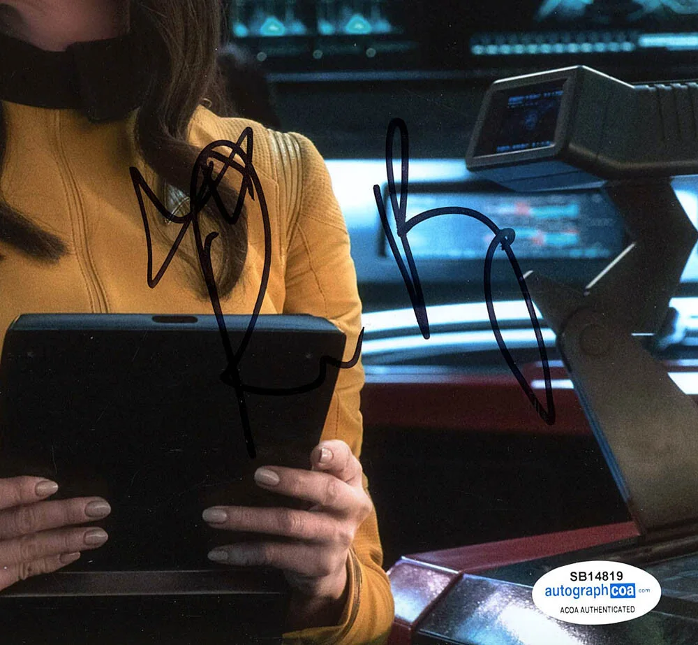 REBECCA ROMIJN — Rebecca Romijn signed "STAR TREK DISCOVERY" 8x10 Photo EXACT PROOF c ACOA COA, image 5