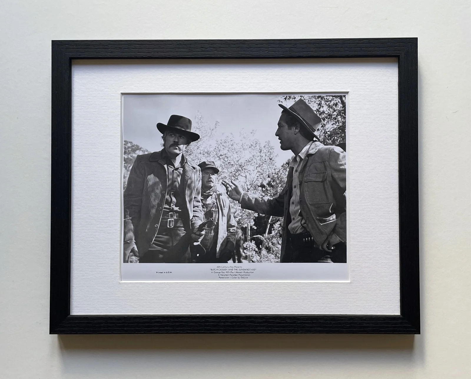 Butch Cassidy And The Sundance Kid Photo Original Framed 8X10In B&W Press Still, изображение 2