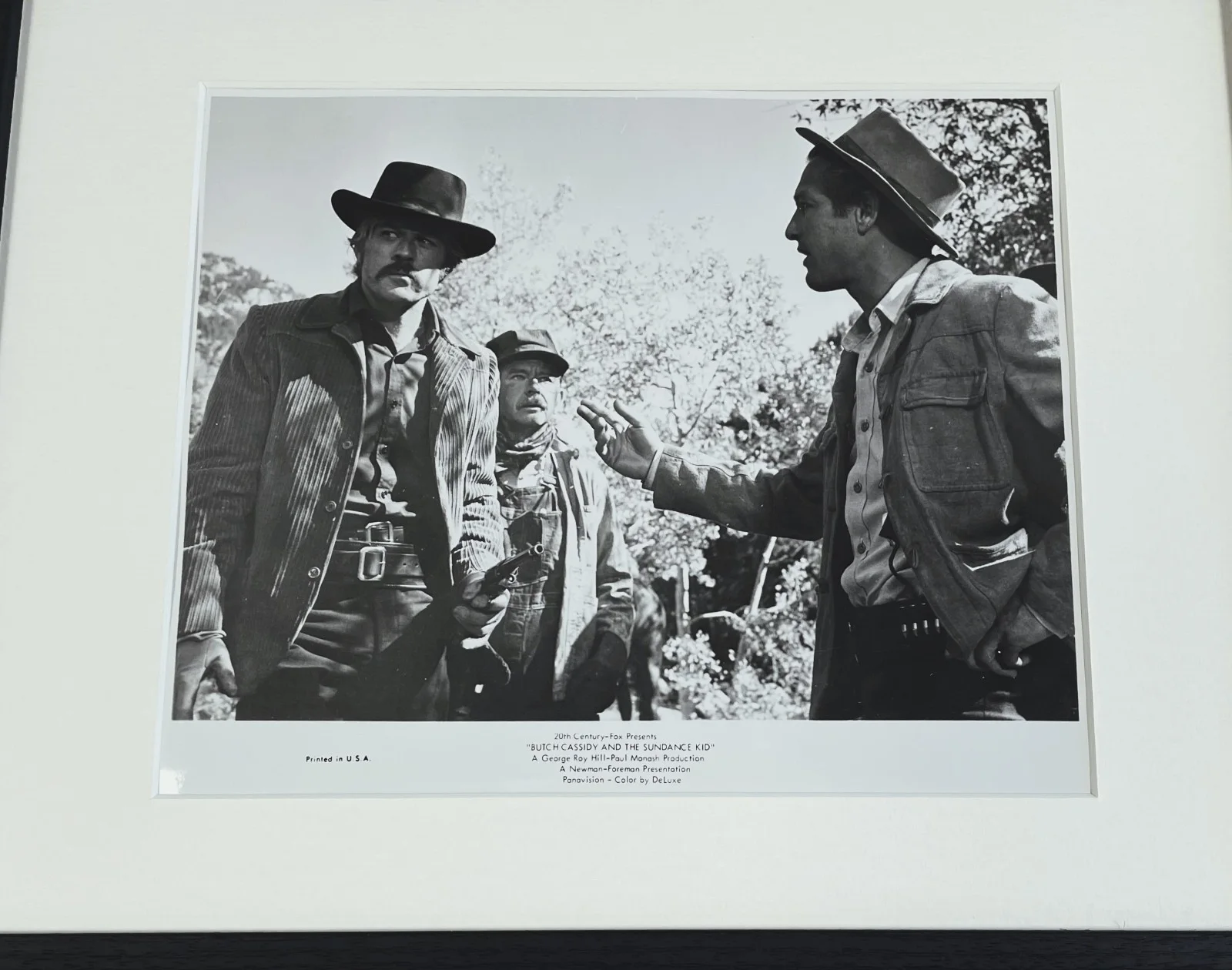 Butch Cassidy And The Sundance Kid Photo Original Framed 8X10In B&W Press Still, изображение 3