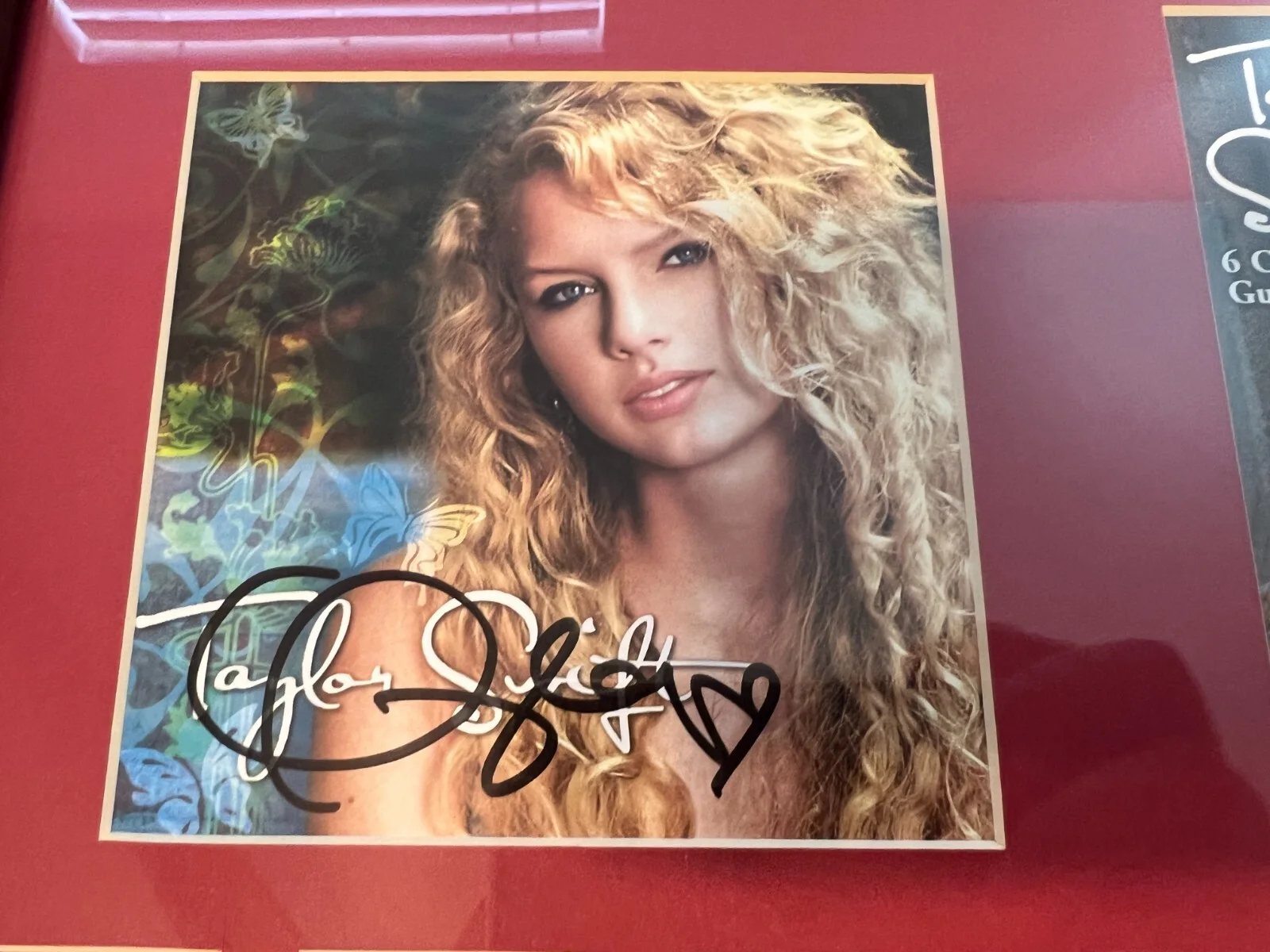 Taylor Swift Signed Debut CD Album & Guitar Picks 17x21" Framed Display JSA LOA, изображение 3