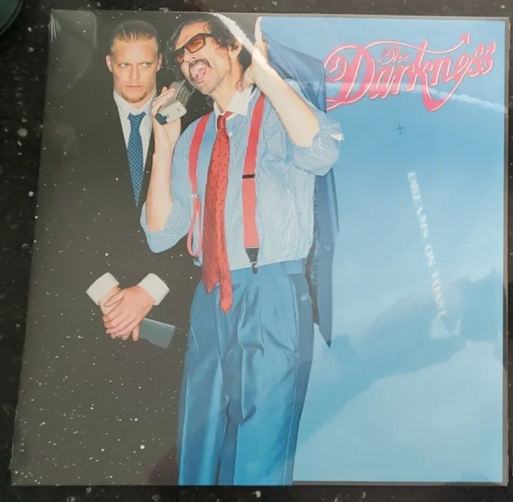 THE DARKNESS AUTOGRAPHED LP RECORD DREAMS ON TOAST SIGNED 2025 FULL BAND, image 2