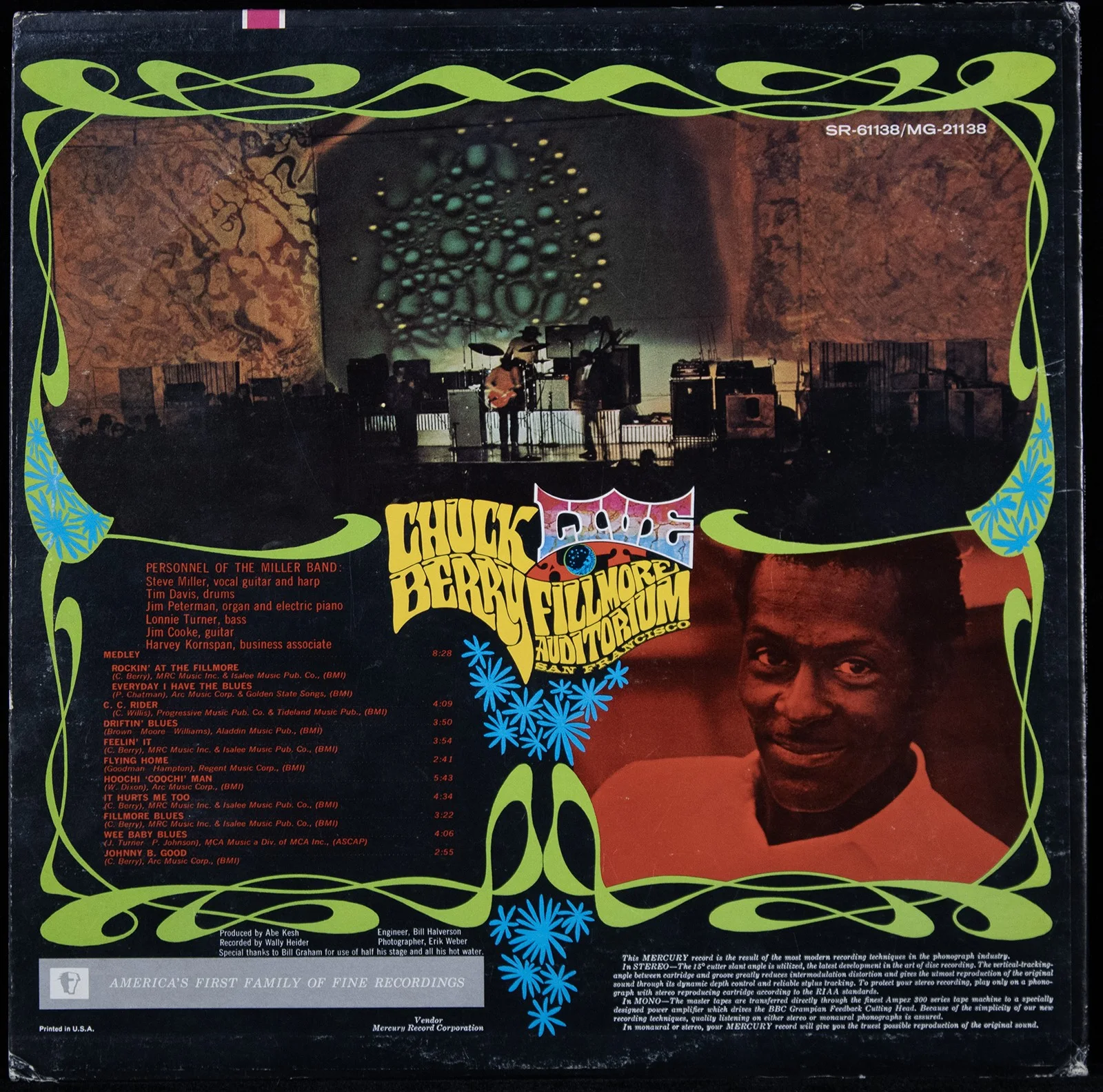 Chuck Berry — CHUCK BERRY - RECORD ALBUM COVER SIGNED, image 3