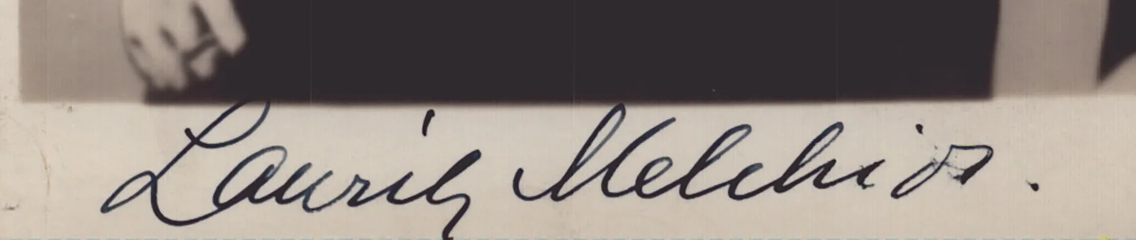 Lauritz Melchior — LAURITZ MELCHIOR - AUTOGRAPHED SIGNED PHOTOGRAPH, image 2