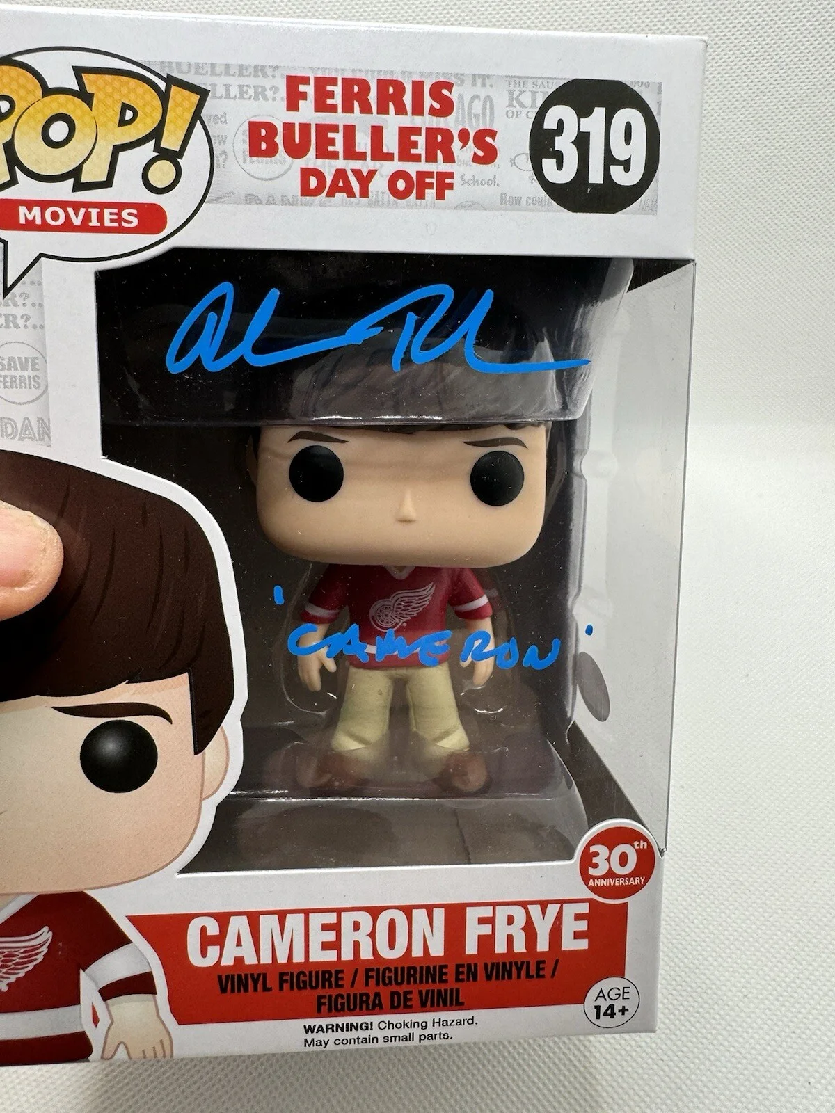 Alan Ruck — Alan Ruck Signed Ferris Beuller's Day Off Funko Pop JSA Inscription EXACT PROOF, изображение 2
