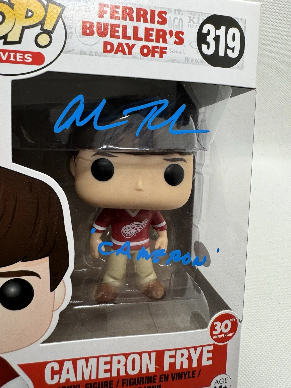 Alan Ruck — Alan Ruck Signed Ferris Beuller's Day Off Funko Pop JSA Inscription EXACT PROOF, image 2