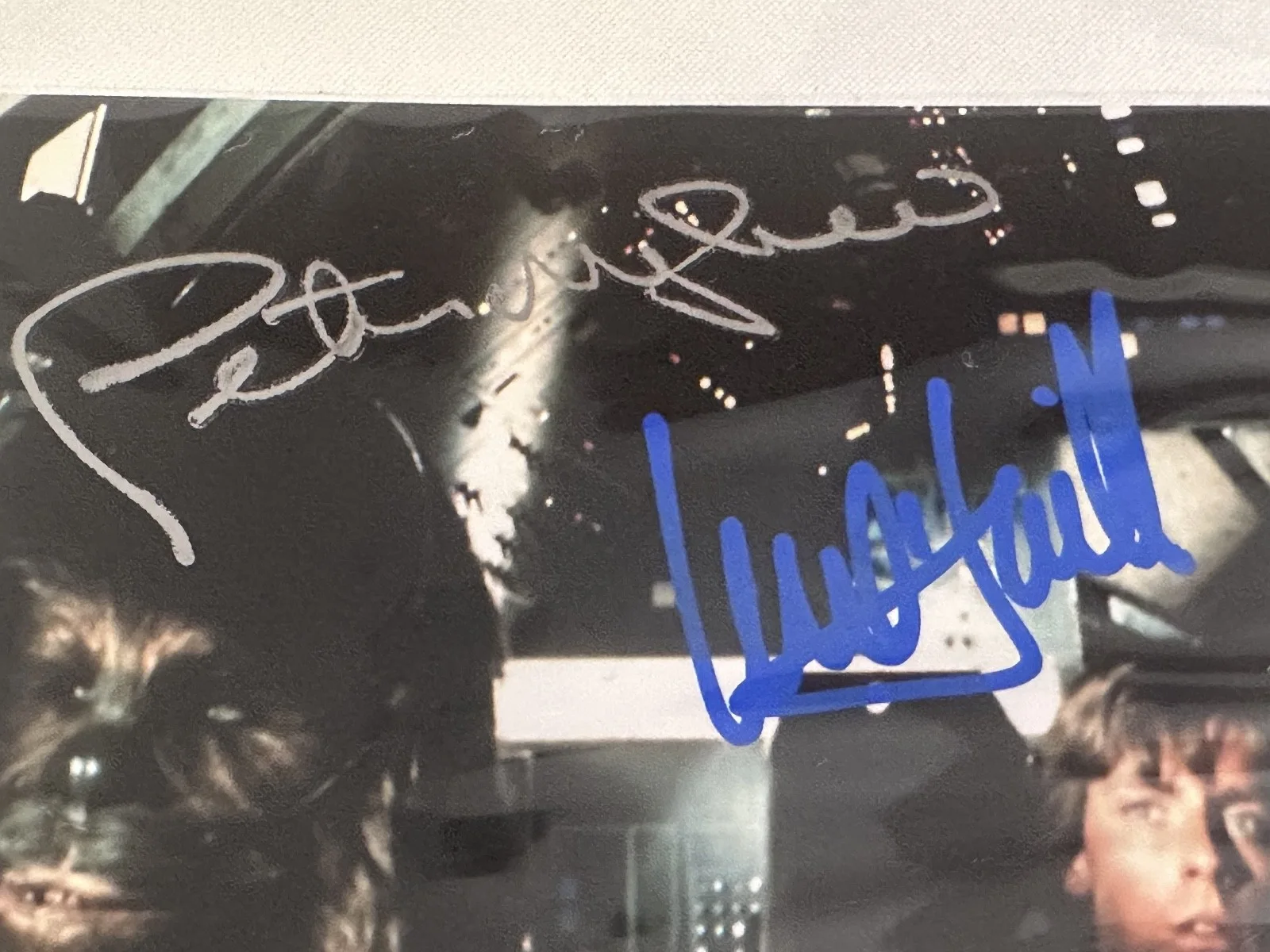 STAR WARS SIGNED CAST 8x10 PHOTO - HAMILL, FORD, & MAYHEW - AUTHENTICATED, image 2