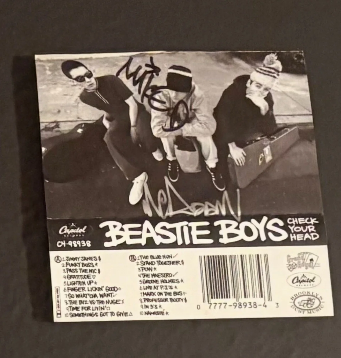 Beastie Boys Rare Framed Signed Pass Photo Check Your Head CD MCA Adrock Mike D, изображение 2