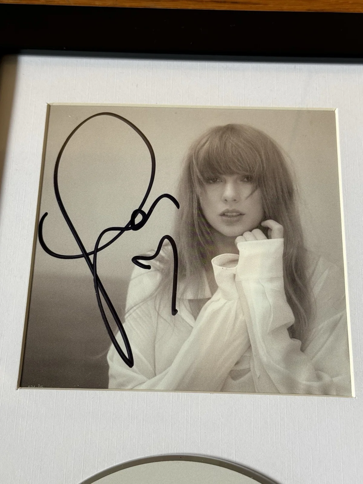 Taylor Swift The Tortured Poets Department Framed CD & Signed Insert with HEART, image 2