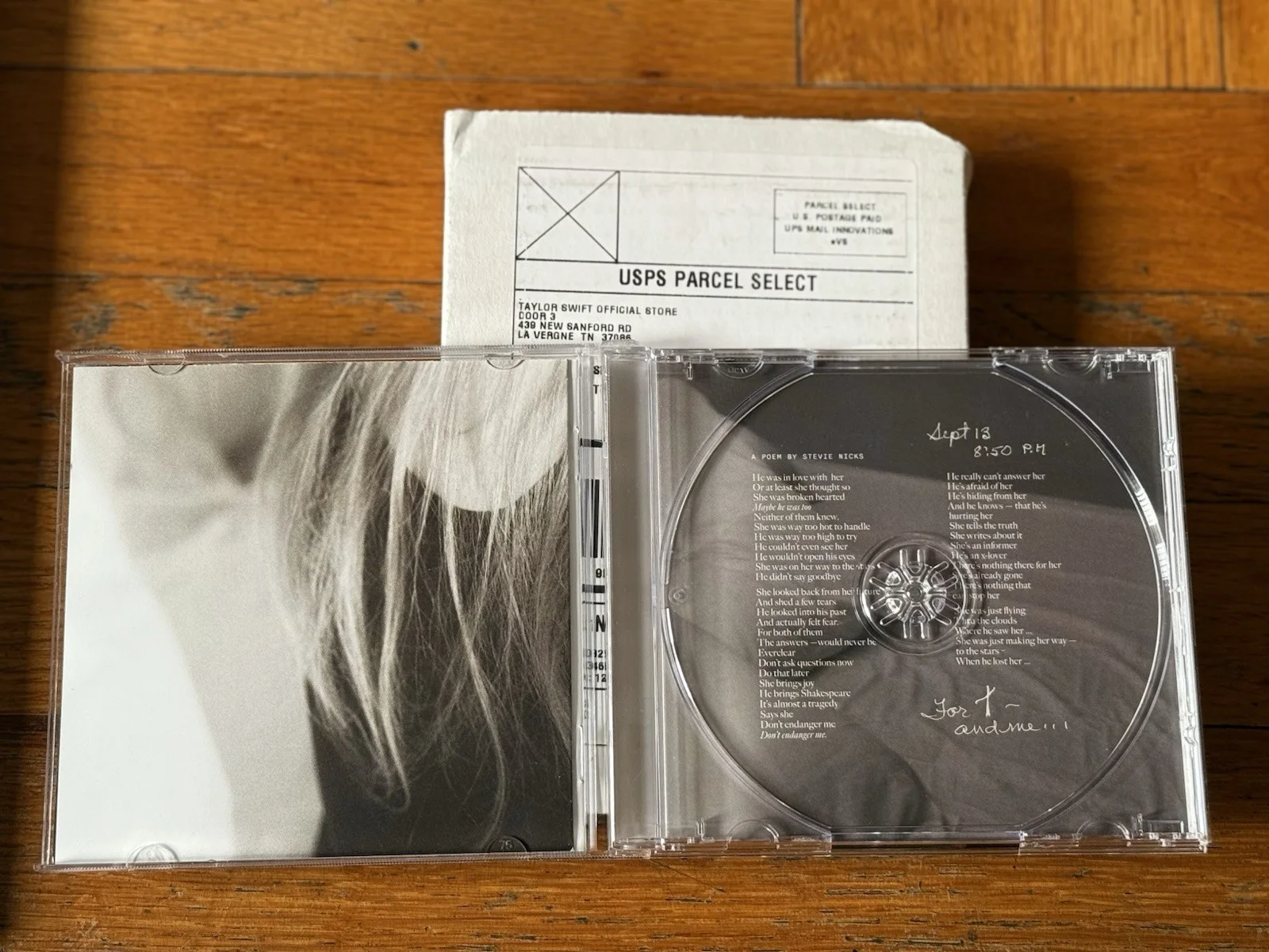 Taylor Swift The Tortured Poets Department Framed CD & Signed Insert with HEART, image 5