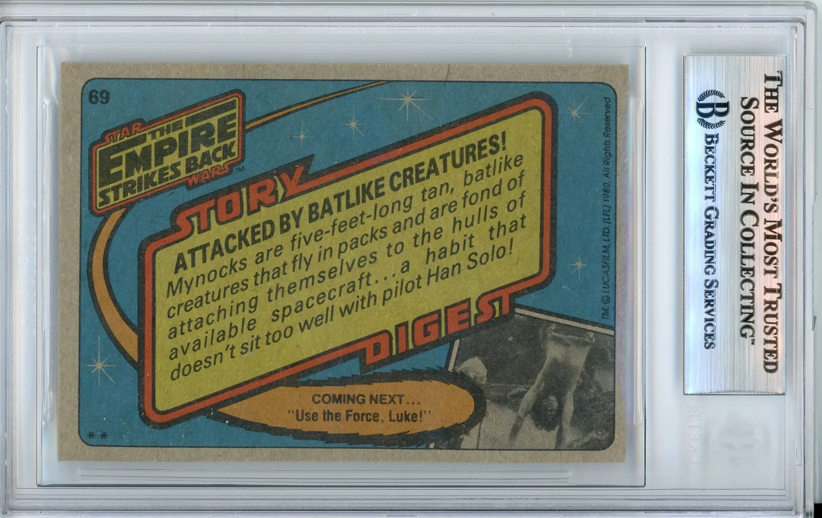 Richard Edlund — Richard Edlund Star Wars Special Effects Signed Topps Card Beckett Auto BAS #69, image 2