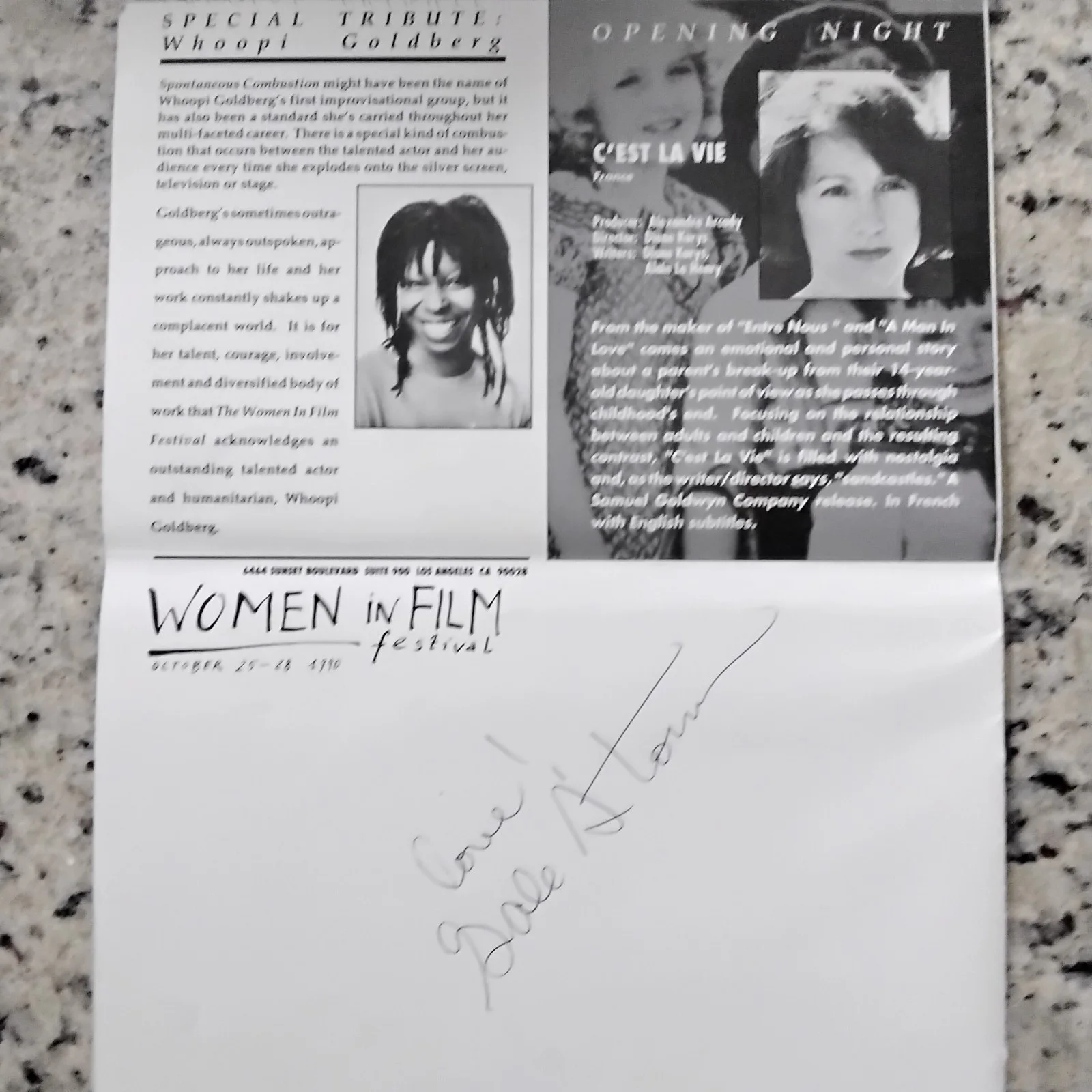 Gale Storm SIGNED 1990 Flyer TV Film Actress My Little Margie Revenge of Zombies, изображение 3