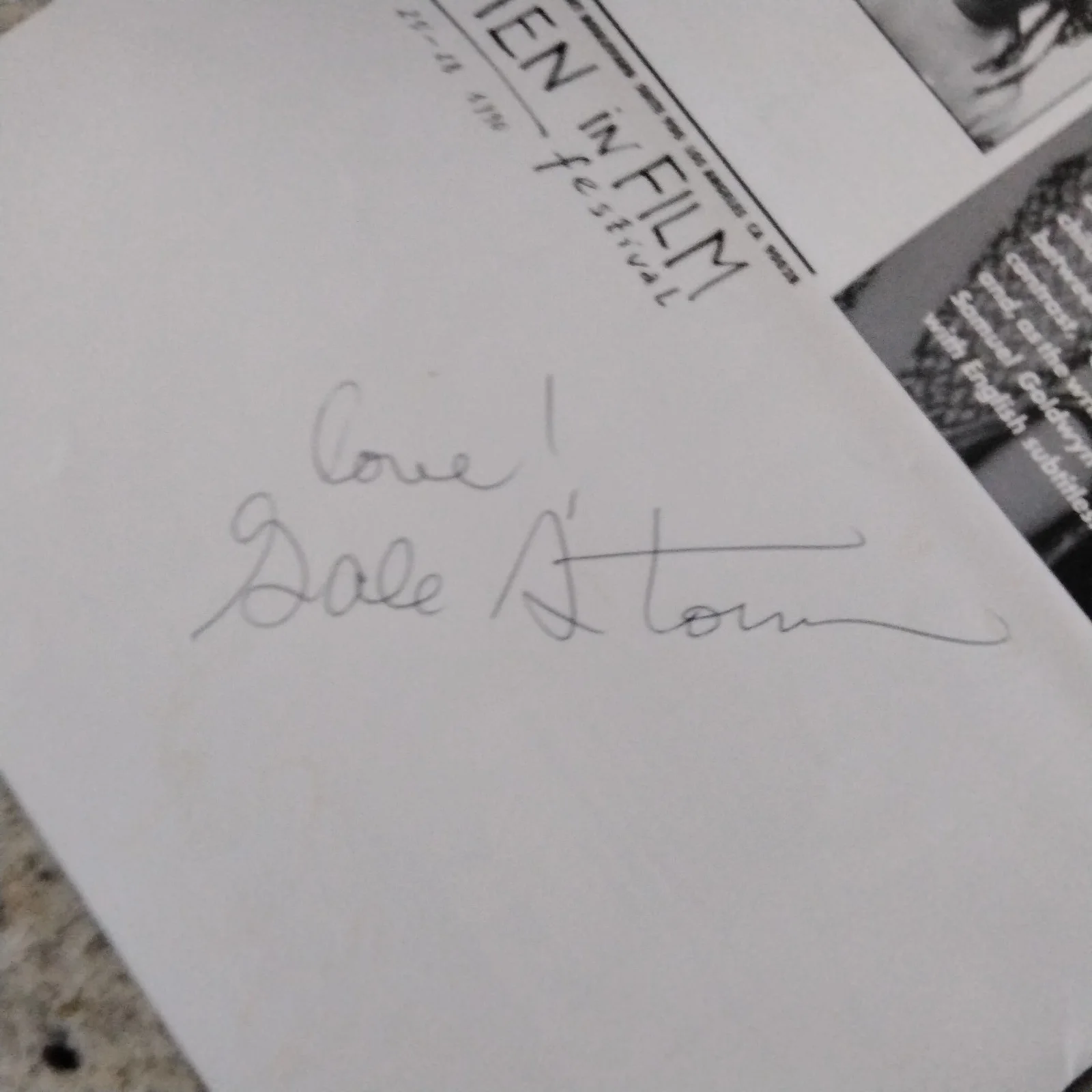 Gale Storm SIGNED 1990 Flyer TV Film Actress My Little Margie Revenge of Zombies, изображение 5