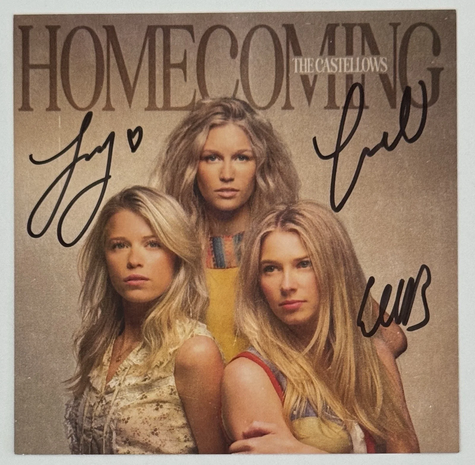 Framed The Castellows BAND SIGNED Homecoming Photo Card & CD BAS Beckett COA, изображение 4