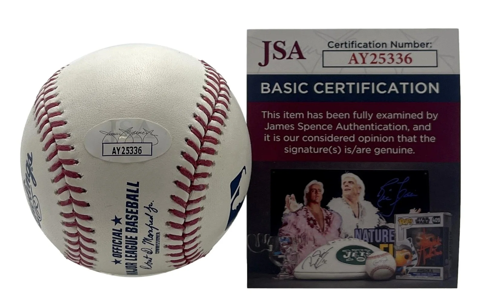 Tommy Chong Signed/Auto OML Baseball Actor "Cheech & Chong" JSA 201196, image 3