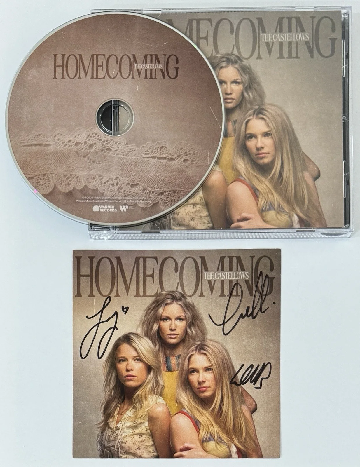 The Castellows BAND SIGNED Homecoming Album Art Photo Card & CD BAS Beckett COA, изображение 3