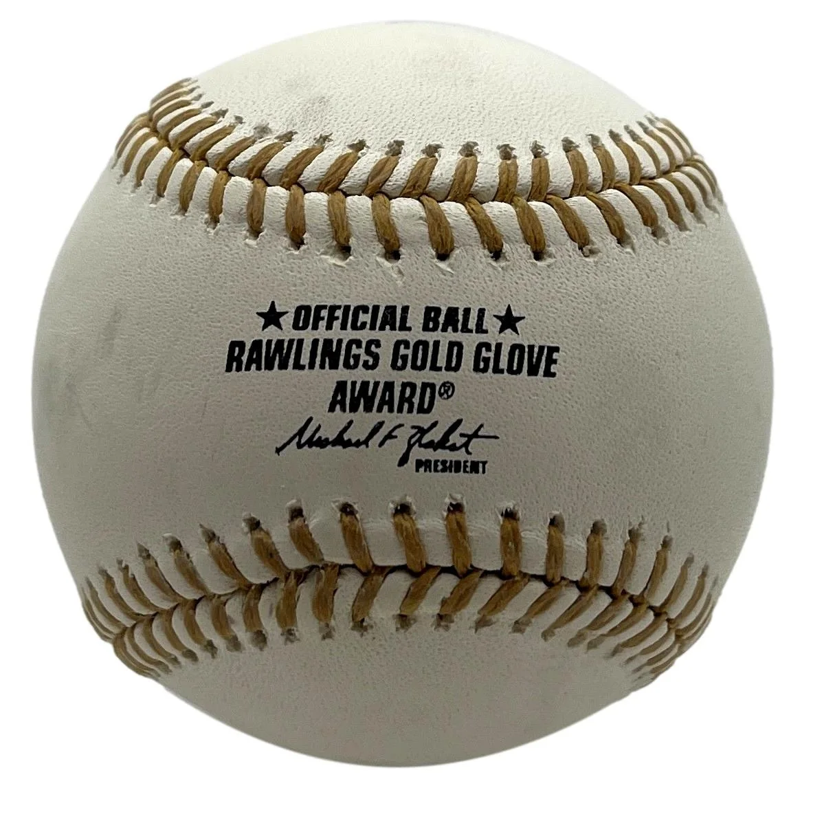 Dominic Chianese Signed/Inscribed Gold Glove Baseball "Sopranos" JSA 201201, image 3