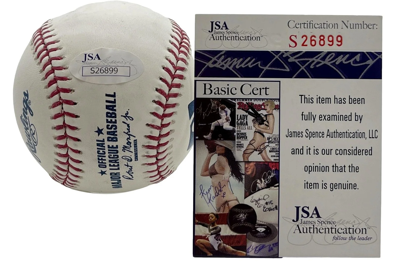 Drea de Matteo Signed/Inscribed OML Baseball "Adriana Soprano" JSA 201192, image 3