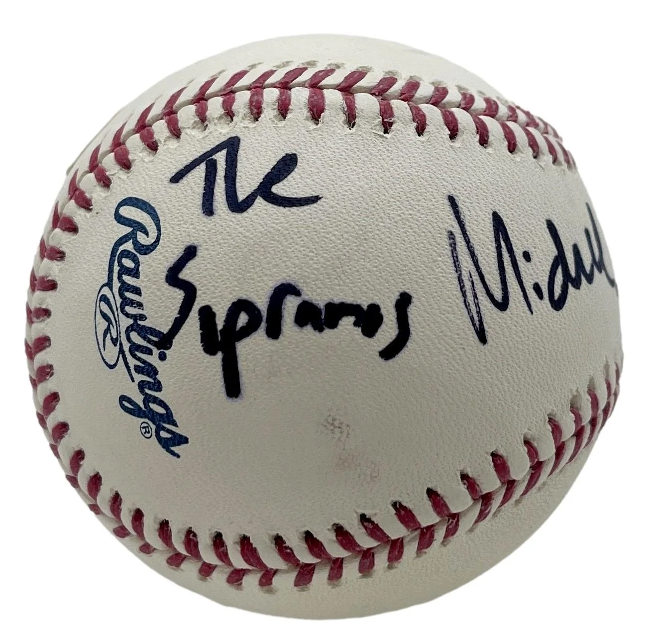Michael Imperioli Signed/Inscribed OML Baseball "Christopher Soprano" JSA 201191, image 3