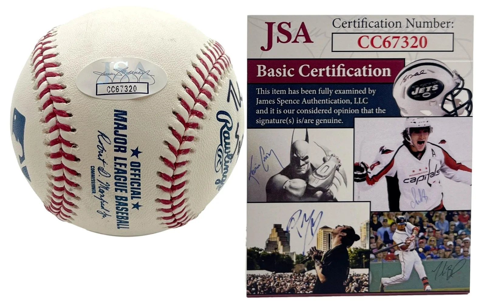 Michael Imperioli Signed/Inscribed OML Baseball "Christopher Soprano" JSA 201191, image 5