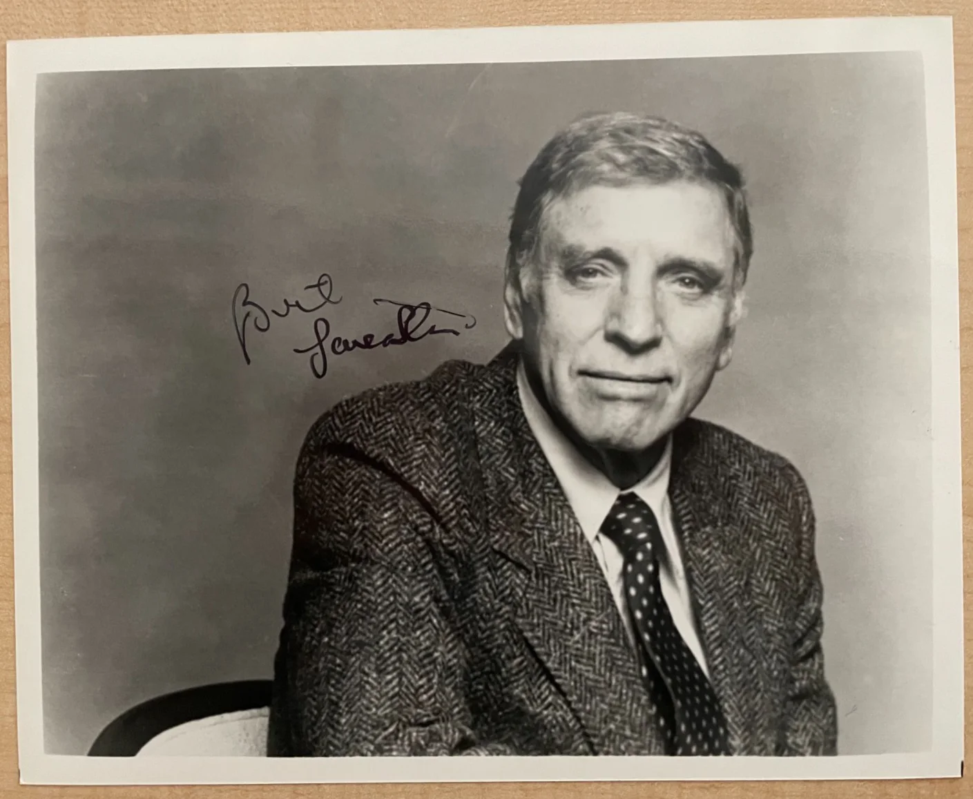 Burt Lancaster — Burt Lancaster Signed Autograph Signature 10x8 Glossy Photograph