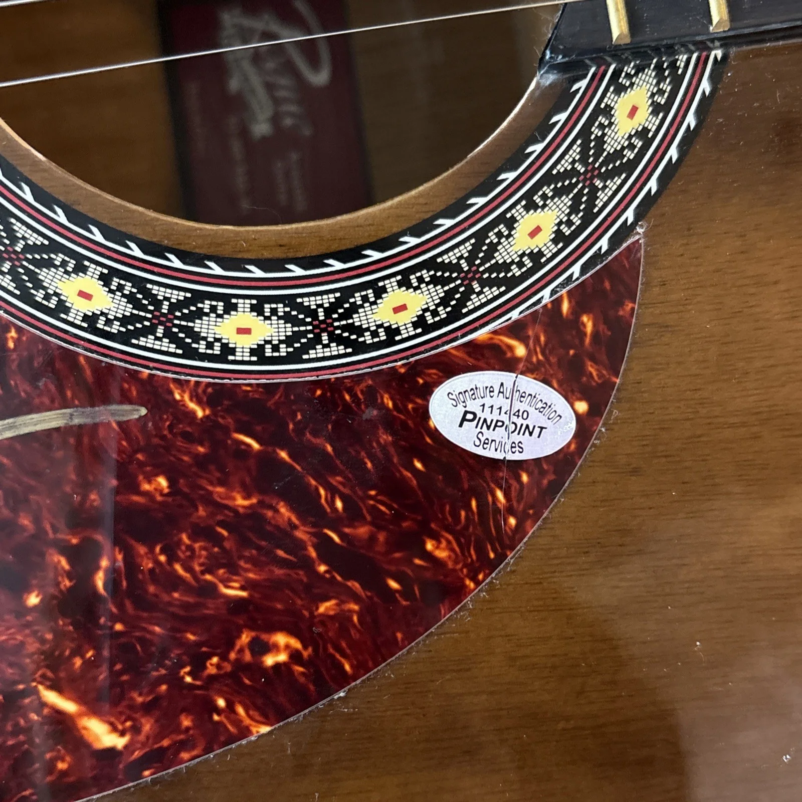 Miranda Lambert Autographed Guitar, Authorized, Brown Acoustic Texas Influenced, image 3