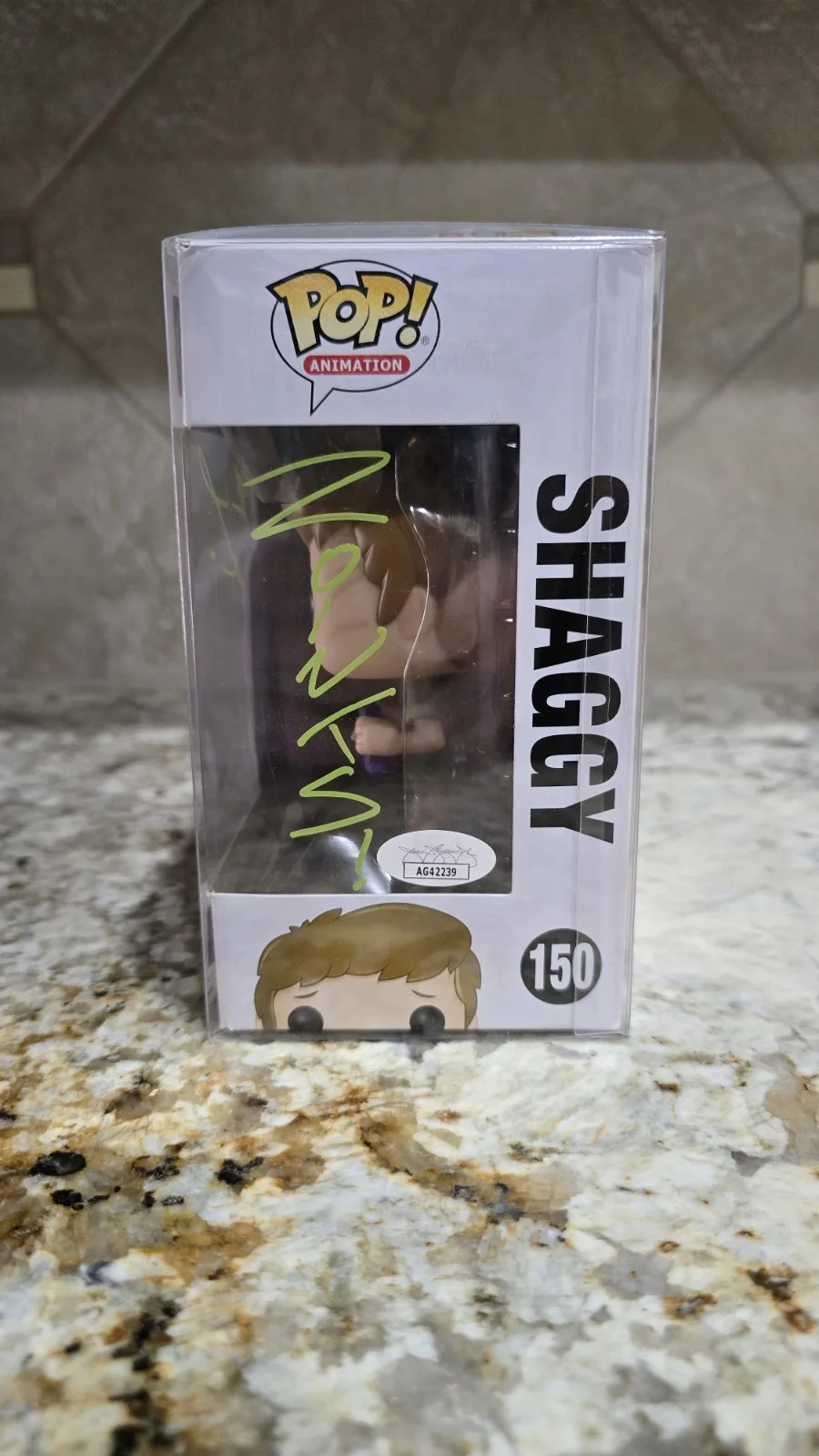Shaggy Funko Pop 150 Signed by Matthew Lillard with JSA COA Autographed, image 2