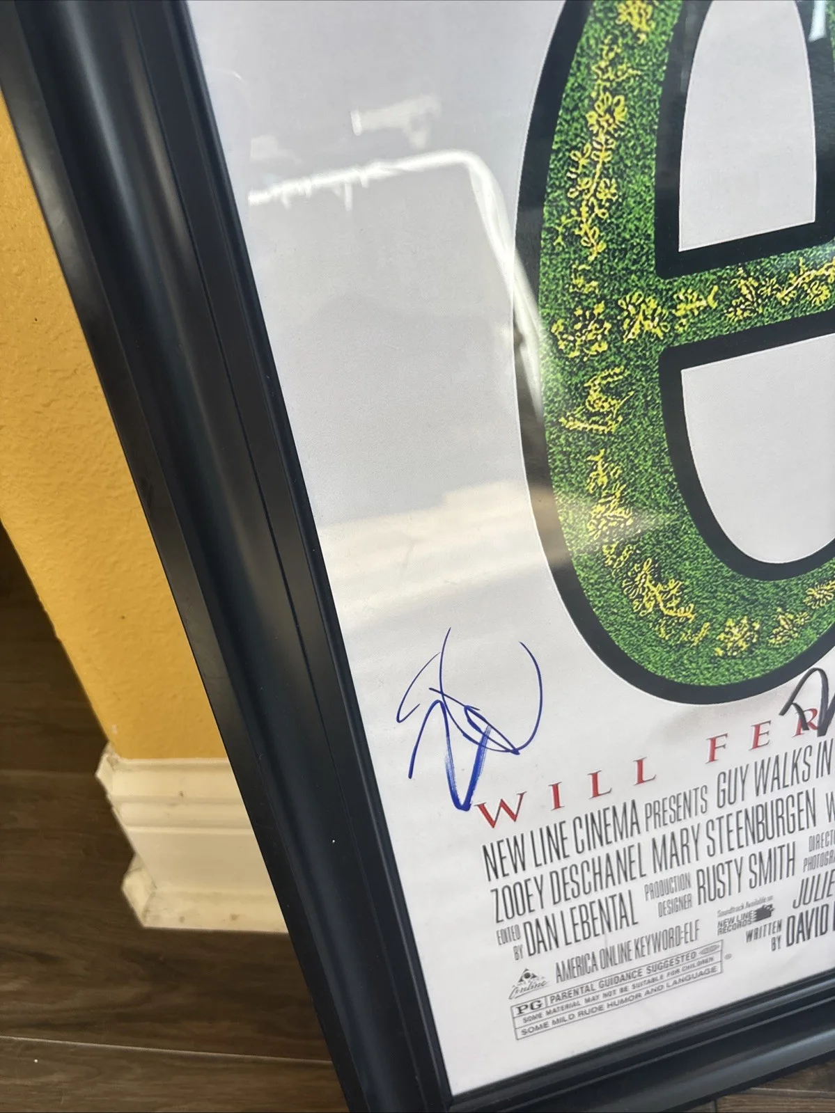 ELF cast Signed Movie Poster W/COA Ferrell, Asner, Favreau, Newhart , Caan,More!, image 5