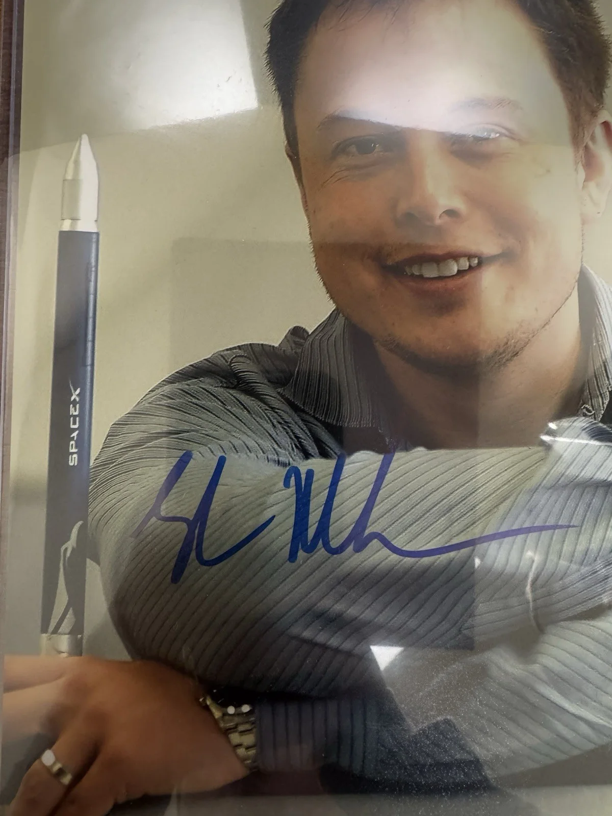 Elon Musk Autographed Photo: Young, SpaceX, Tesla, Starlink, DOGE, image 2