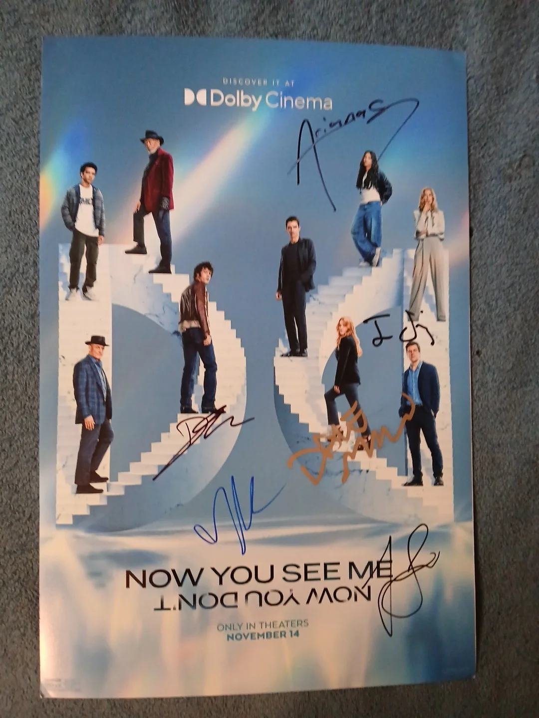 eisenberg, franco, fisher, smith, sessa and greenblatt — NOW YOU SEE ME, NOW YOU DON'T 🔥Cast Signed 12x18 Photo.