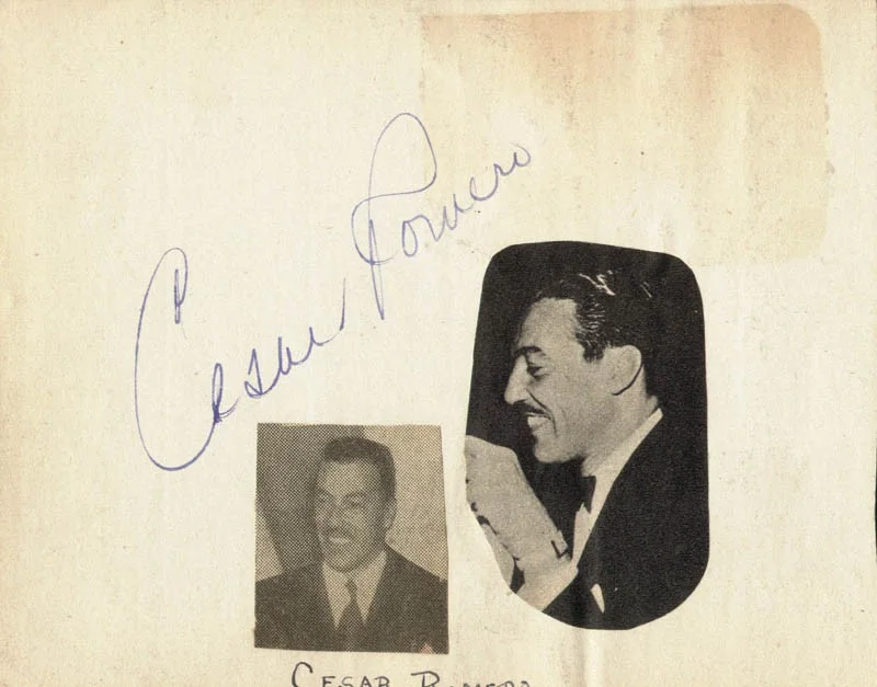 Lauritz Melchior, Cesar Romero — LAURITZ MELCHIOR - AUTOGRAPH CO-SIGNED BY: CESAR ROMERO, image 2