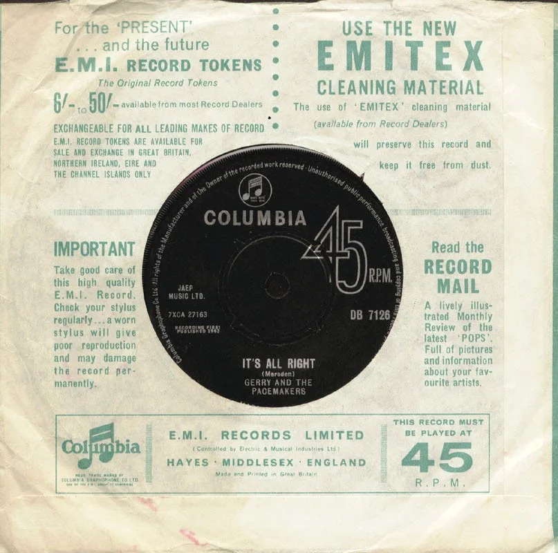 Gerry Marsden — GERRY & THE PACEMAKERS (GERRY MARSDEN) - INSCRIBED RECORD ALBUM SLEEVE SIGNED, изображение 2