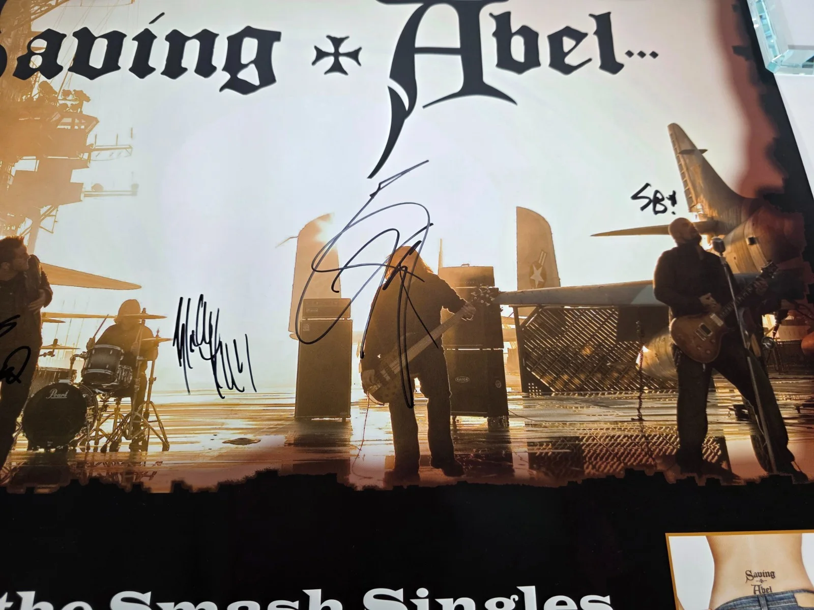 Saving Abel Full Band Signed/Autographed 2009 Poster 18inx24in - #1 Jared Weeks, image 2