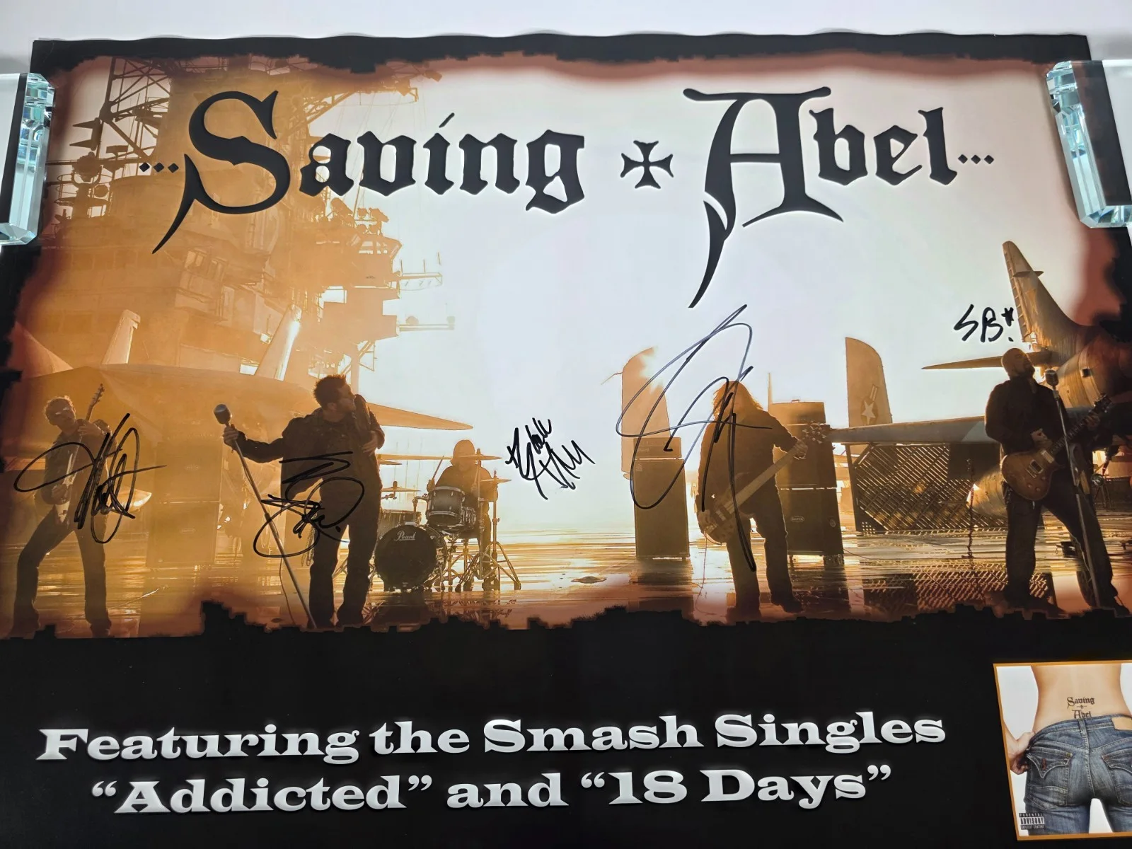 Saving Abel Full Band Signed/Autographed 2009 Poster 18inx24in - #3 Jared Weeks, image 2