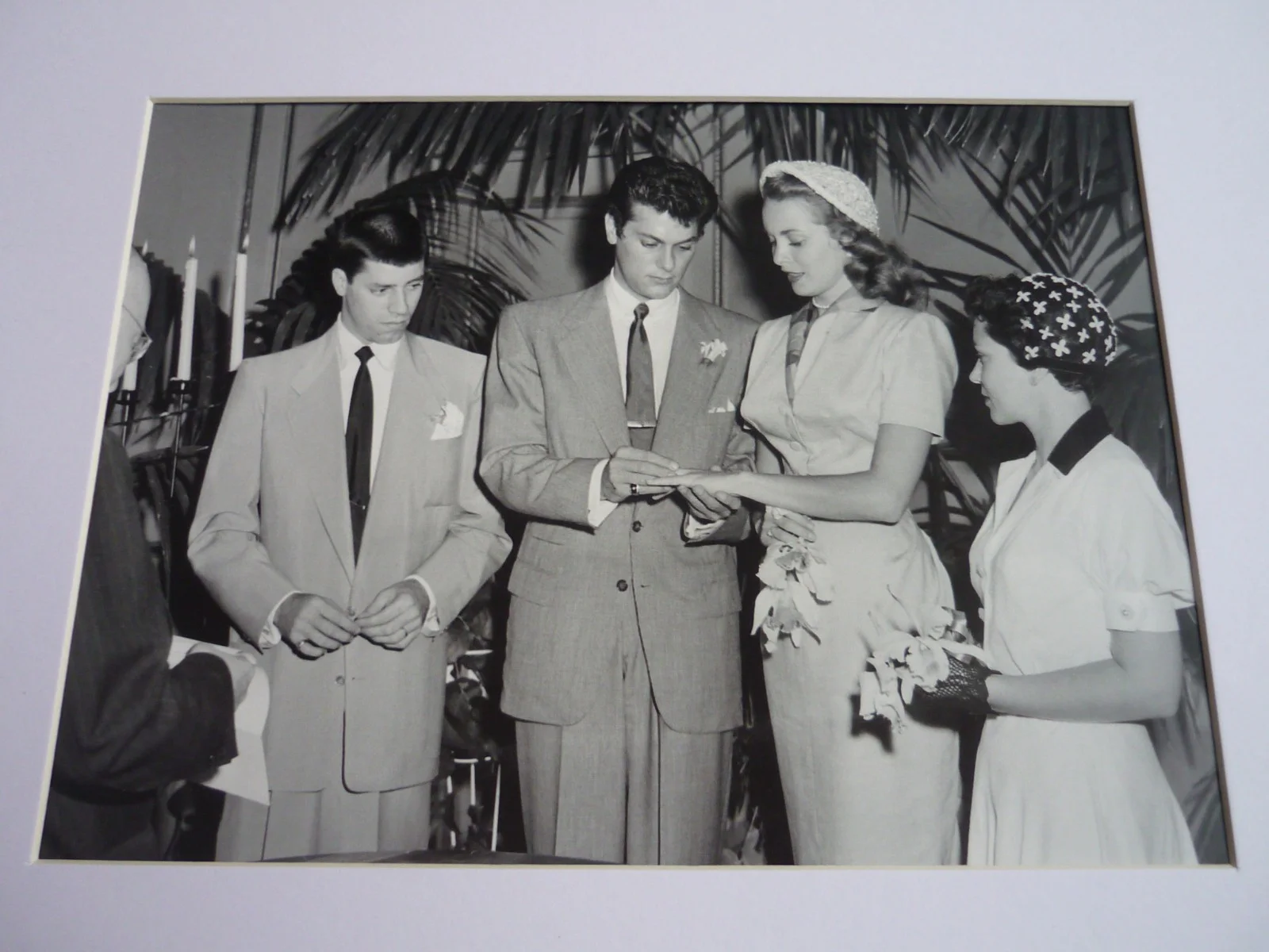 Framed 14x11 Poster Film Wedding tony curtis janet leigh best man jerry lewis, image 2