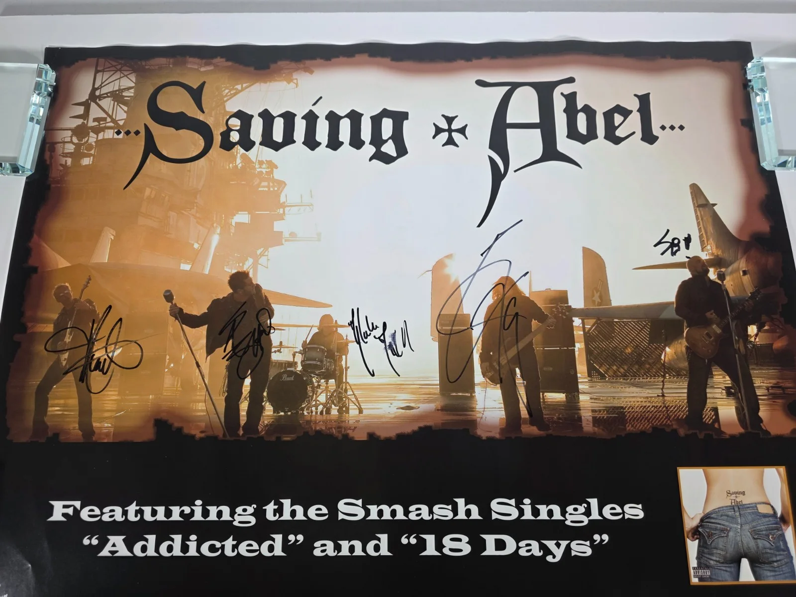Saving Abel Full Band Signed/Autographed 2009 Poster 18inx24in - #2 Jared Weeks, изображение 2
