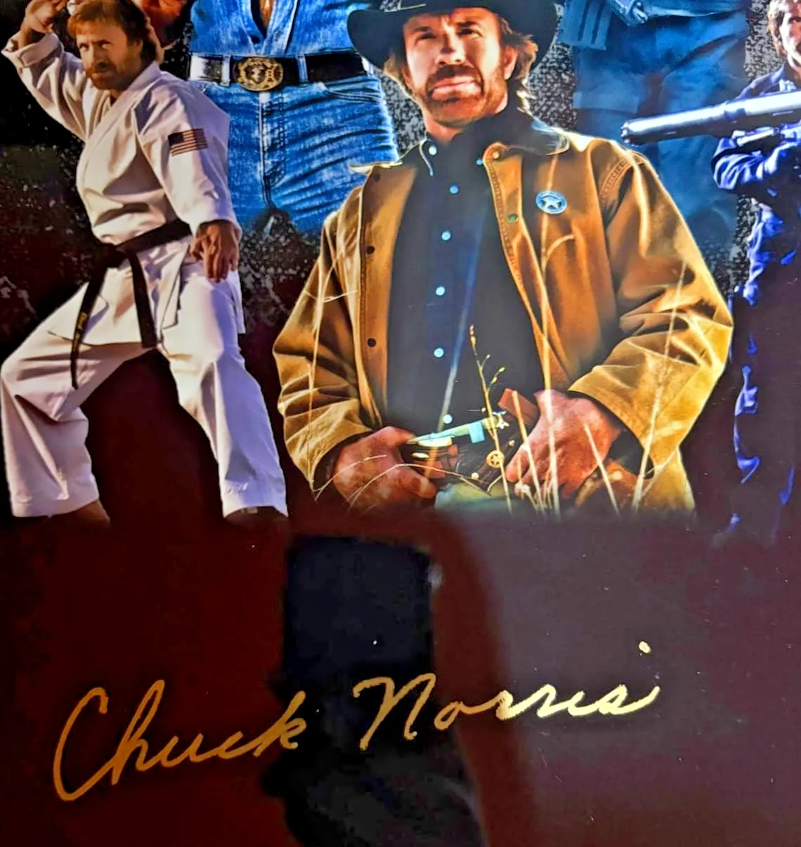 Chuck Norris — CHUCK NORRIS SIGNED AUTOGRAPHED 11X14 PHOTO WALKER TEXAS RANGER BECKETT BAS D, image 2