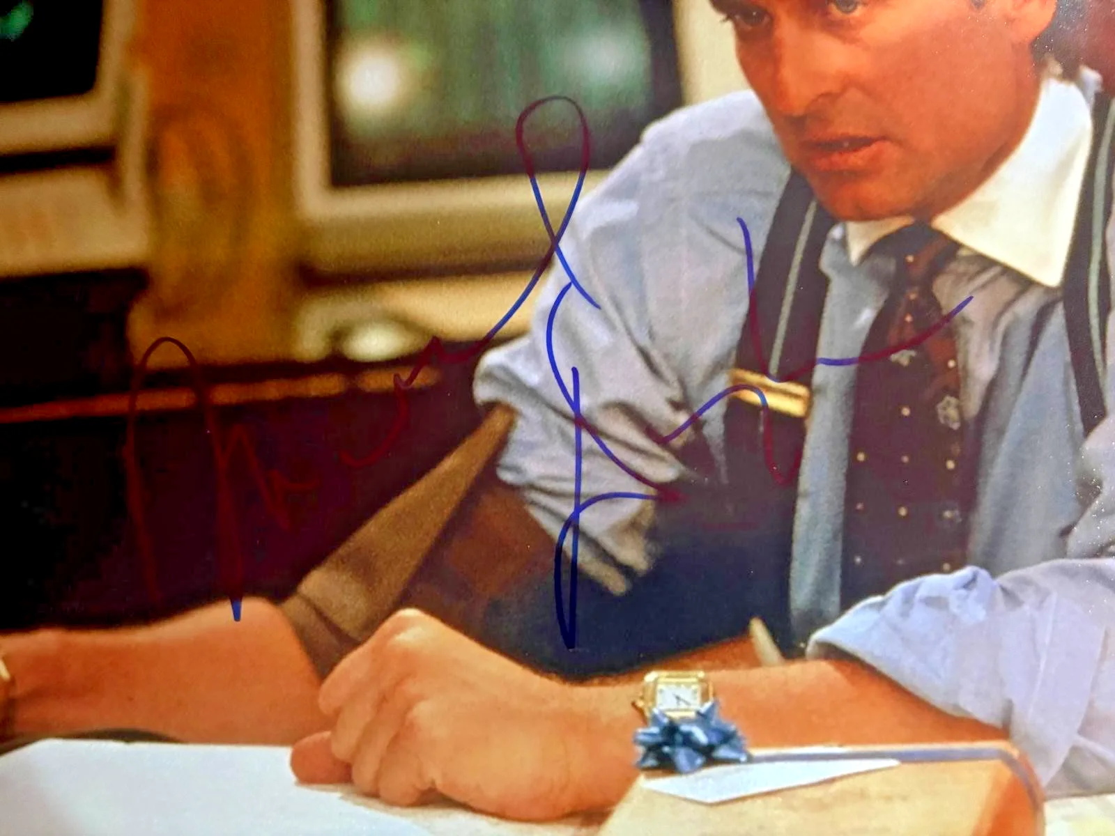 Michael Douglas — MICHAEL DOUGLAS SIGNED AUTOGRAPHED 11X14 PHOTO WALL STREET LAST VEGAS JSA B, изображение 2