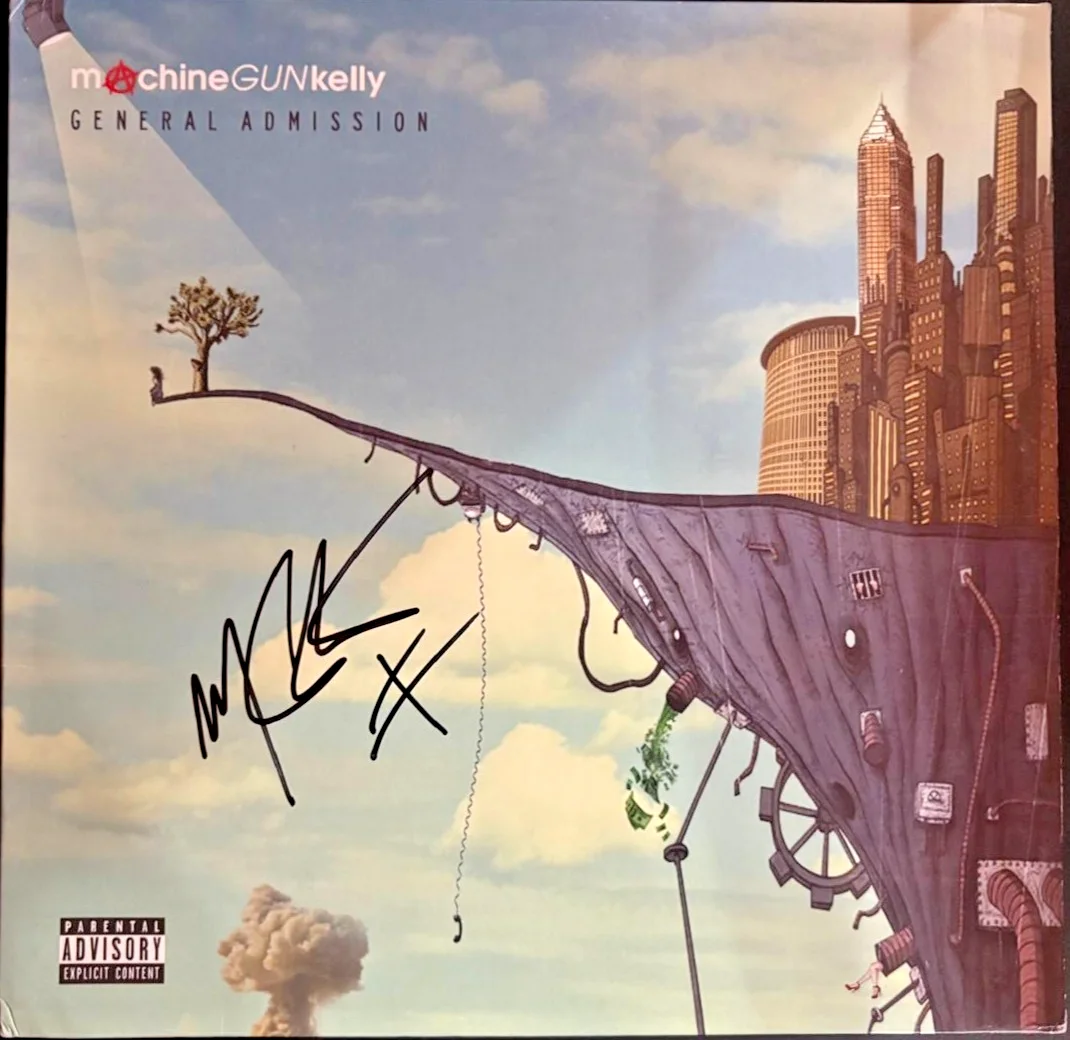 Machine Gun Kelly — MACHINE GUN KELLY SIGNED AUTOGRAPHED ALBUM GENERAL ADMISSION TILL I DIE JSA COA