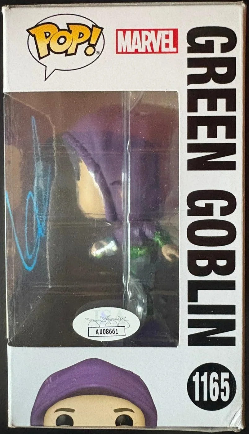 Willen Defoe — WILLEM DEFOE SIGNED AUTOGRAPHED FUNKO POP 1165 GREEN GOBLIN SPIDER-MAN JSA COA C, изображение 3