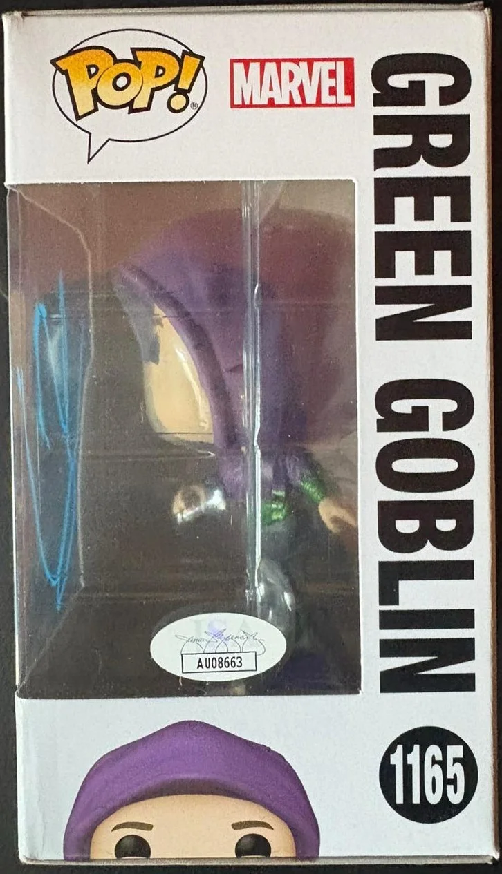 Willen Defoe — WILLEM DEFOE SIGNED AUTOGRAPHED FUNKO POP 1165 GREEN GOBLIN SPIDER-MAN JSA COA B, изображение 3