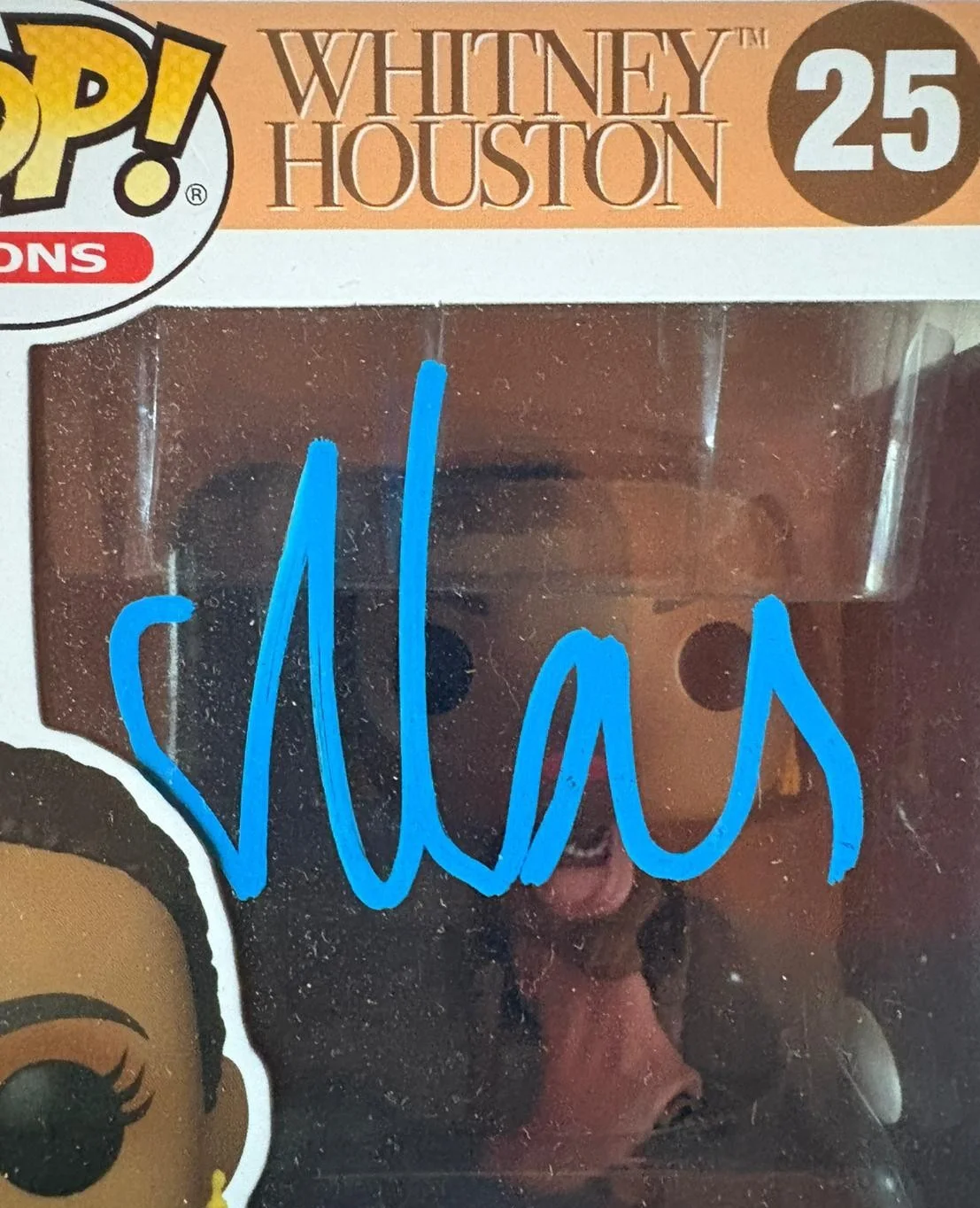 Naomi Ackie — NAOMI ACKIE SIGNED AUTOGRAPHED FUNKO POP 25 WHITNEY HOUSTON RARE JSA COA, image 2