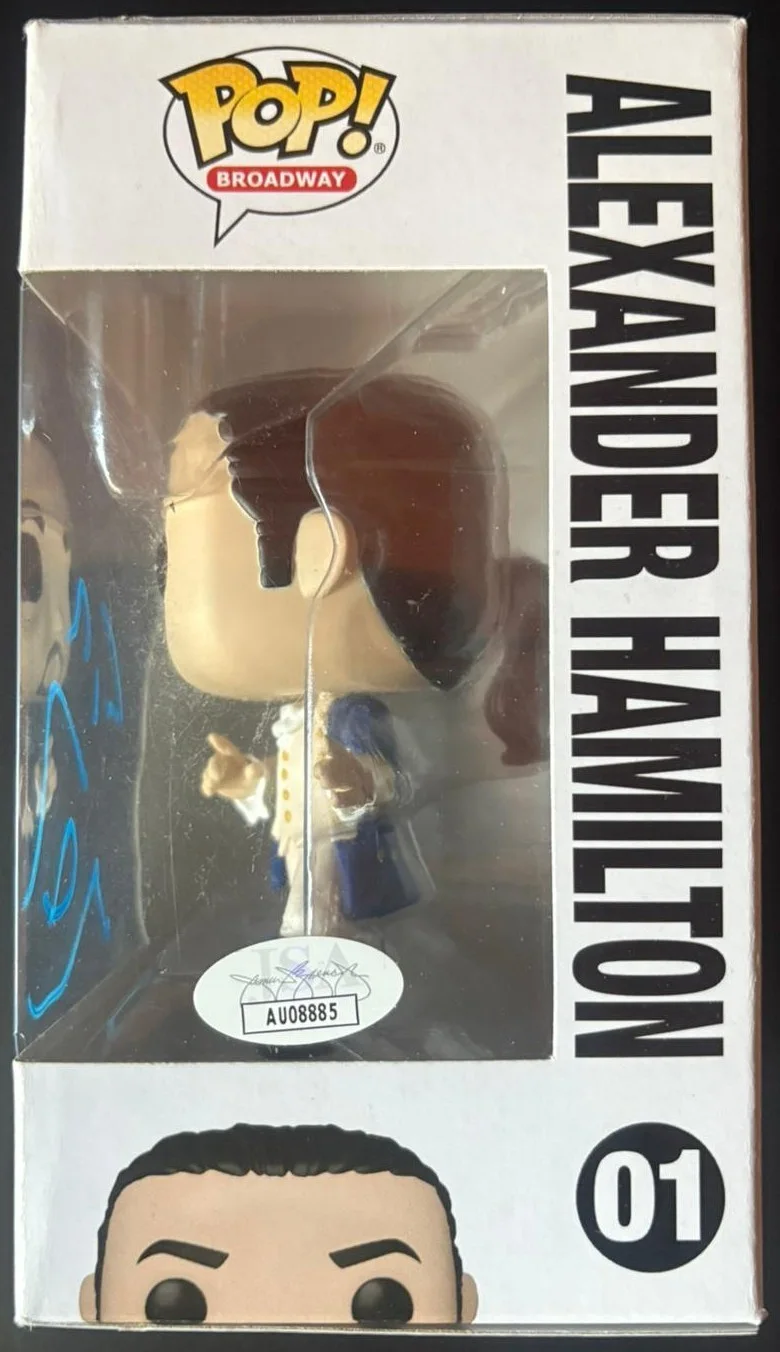 Lin-Manuel — LIN-MANUEL SIGNED AUTOGRAPHED FUNKO POP 01 HAMILTON ALEXANDER HAMILTON JSA COA, image 3