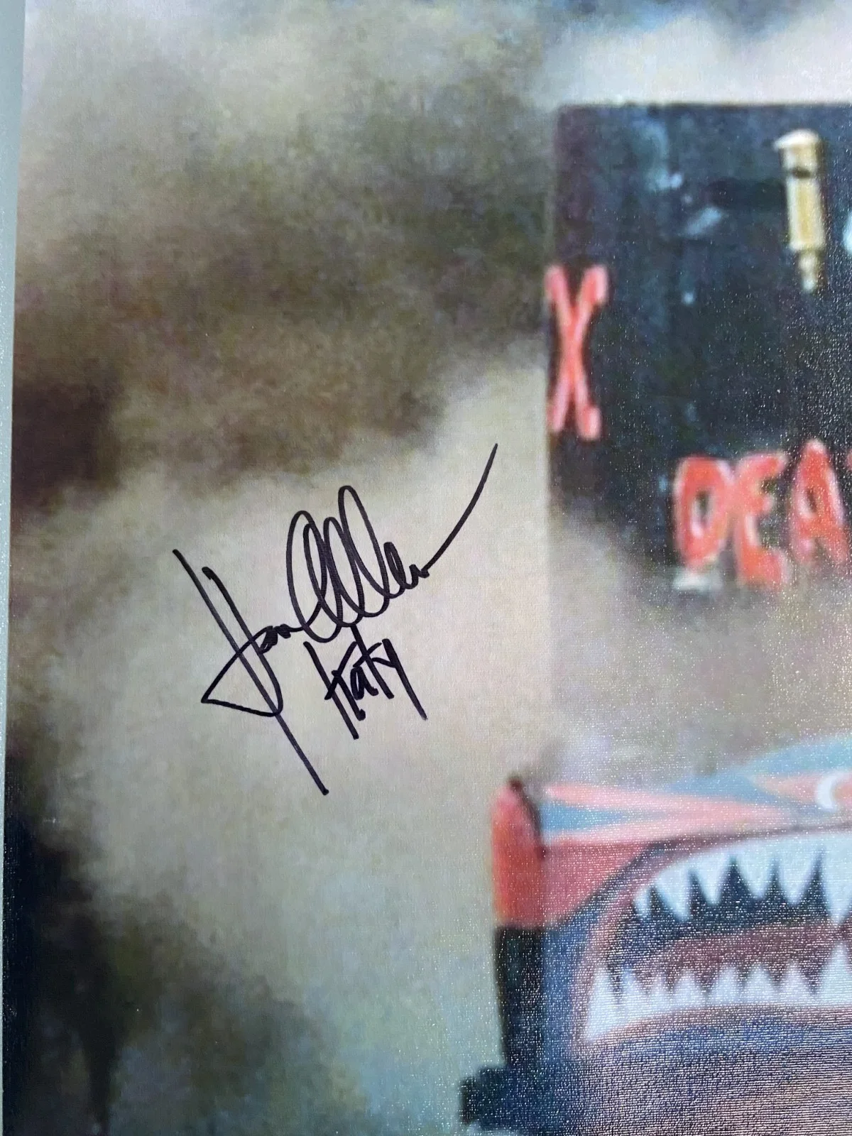 1978 ANIMAL HOUSE *DEATH MOBILE SCENE* CANVAS POSTER HAND SIGNED KAREN ALLEN JSA, изображение 3