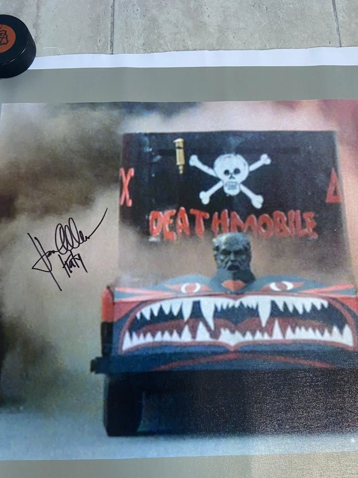 1978 ANIMAL HOUSE *DEATH MOBILE SCENE* CANVAS POSTER HAND SIGNED KAREN ALLEN JSA, изображение 5