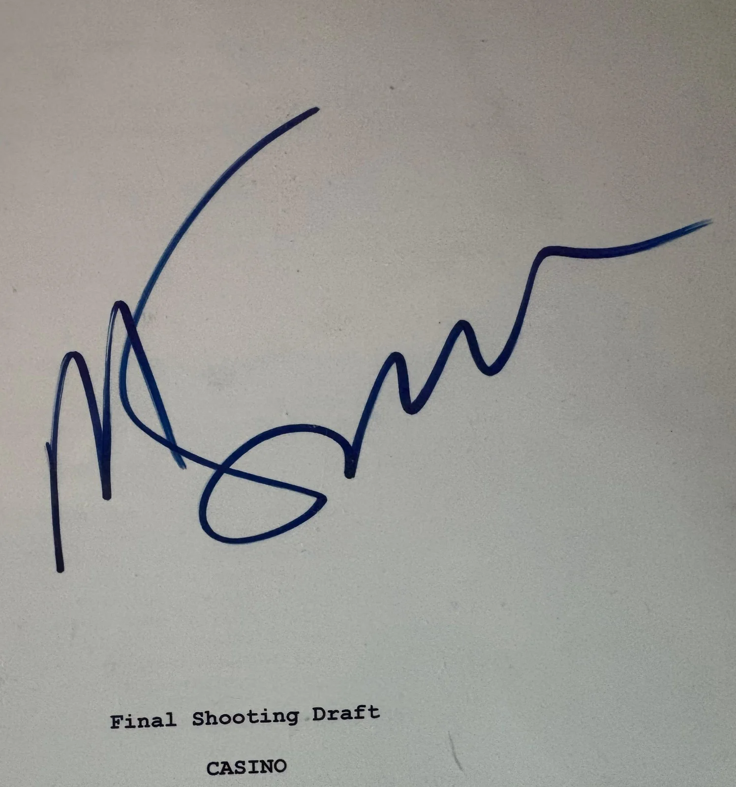 Martin Scorsese — MARTIN SCORSESE SIGNED AUTOGRAPH CASINO FULL MOVIE SCRIPT SCREENPLAY BECKETT BAS, изображение 2