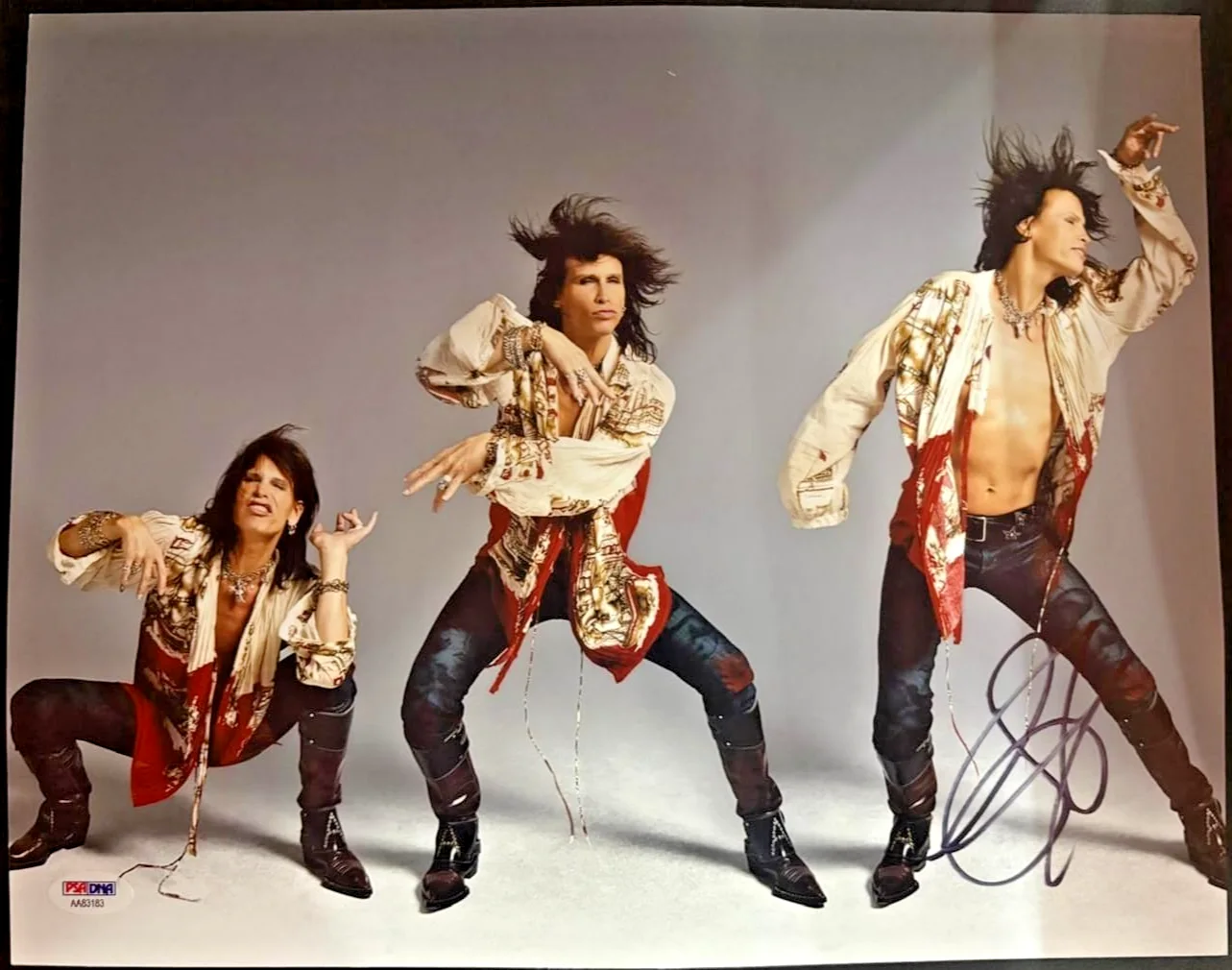 Steven Tyler — STEVEN TYLER AEROSMITH SIGNED AUTOGRAPHED 11X14 PHOTO PSA COA JOE PERRY BB