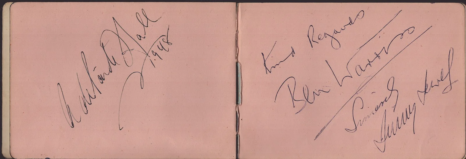 Ted Heath, John Hawkesworth, Harry Hall, Norman Stanfelt — TED HEATH BAND (TED HEATH) - AUTOGRAPH ALBUM SIGNED WITH CO-SIGNERS, image 4