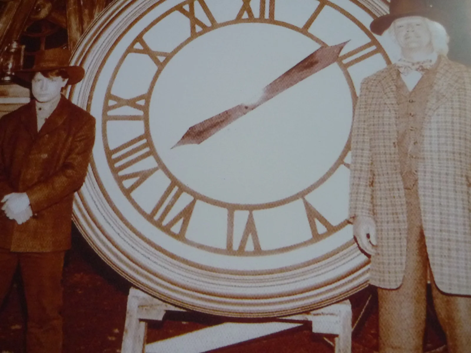 Framed a4 poster replica prop Back to the future marty doc part III clock tower, image 2
