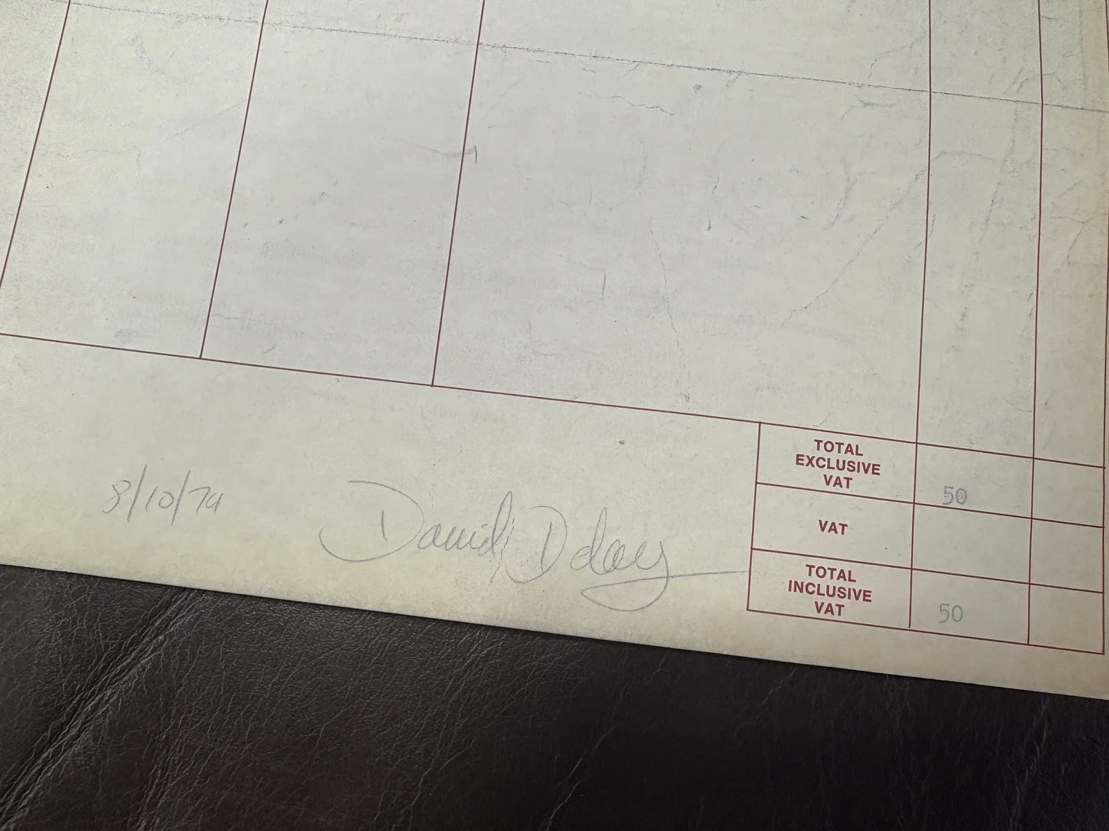 BLAKE’S 7 original BBC prop costume order form carbon, De Lacey Valentine Dyall, изображение 3
